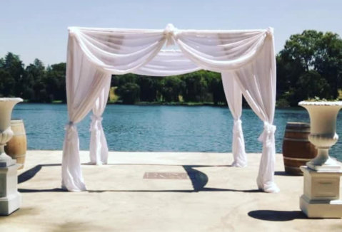 Dark Wooden Table setup