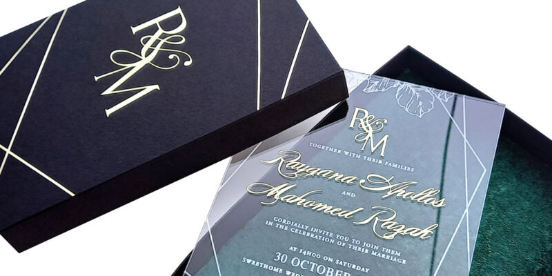 invitations gold