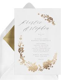 invitations gold