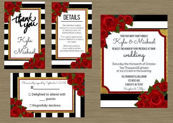 invitations red