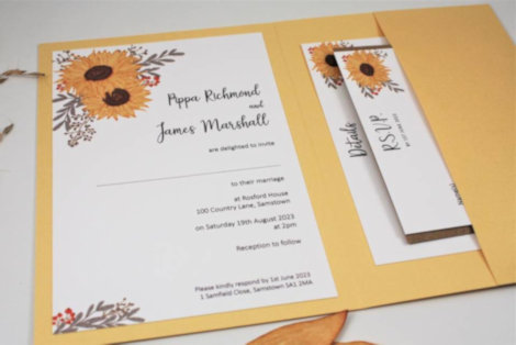 yellow invitation