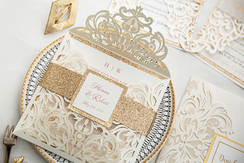 invitations gold