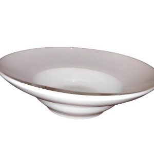 White salad bowl