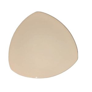 Triangular white plate