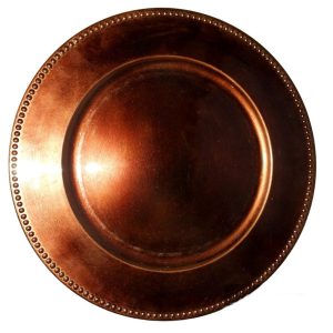 Rose gold beaded underplate