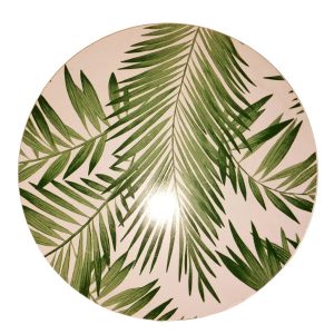 Leaf print underplate