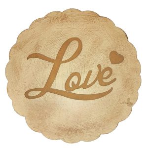 Love print underplate