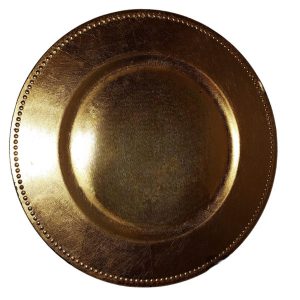 Gold beaded underplate