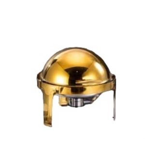 Round gold chaffing dish