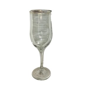 Gold Rimmed Wine Glass