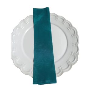 Dark Teal satin napkin