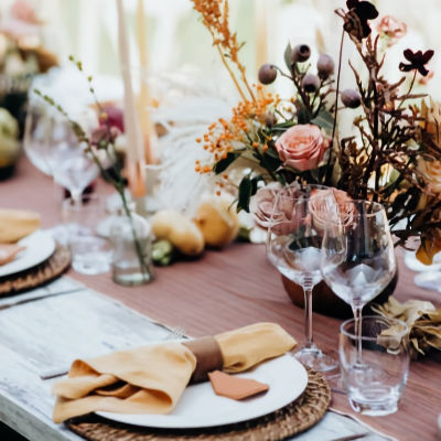 wedding table linen